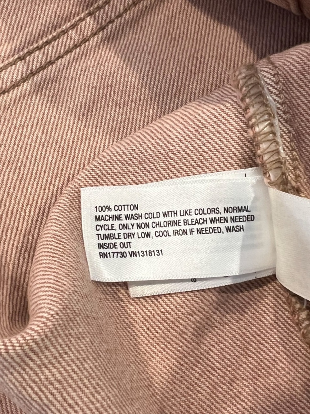 NWT Universal Thread Dusty Rose Clay Denim Vest Women’s Sz XL - Picture 11 of 14